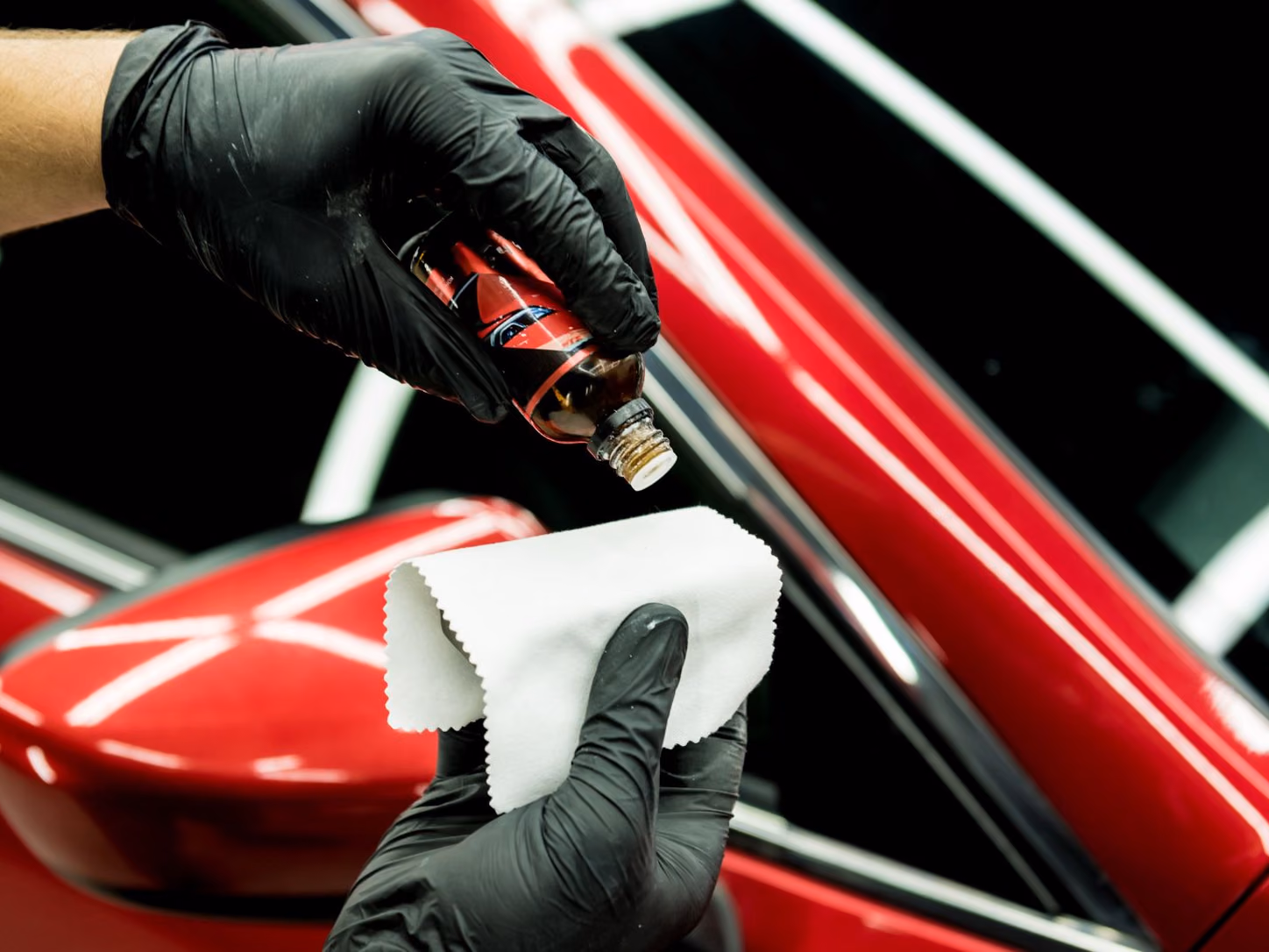Coating a red mirror cap